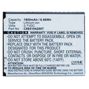 Batteries N Accessories BNA-WB-L3155 Cell Phone Battery - Li-Ion, 3.7V, 1800 mAh, Ultra High Capacity Battery - Replacement for Blu C665104200T Battery