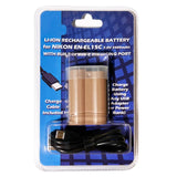 Batteries N Accessories BNA-WB-ENEL15C Digital Camera Battery - Li-ion, 7V, 2400mAh, Ultra High Capacity - Replacement for Nikon EN-EL15C Battery - Built-In USB-C Charging Feature, includes a 24 inch USB Type-C charging cable