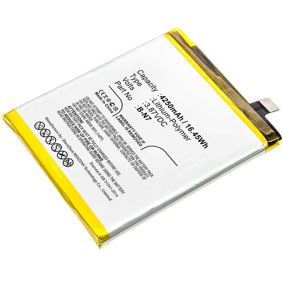 Batteries N Accessories BNA-WB-P17192 Cell Phone Battery - Li-Pol, 3.87V, 4250mAh, Ultra High Capacity - Replacement for VIVO  B-N7 Battery