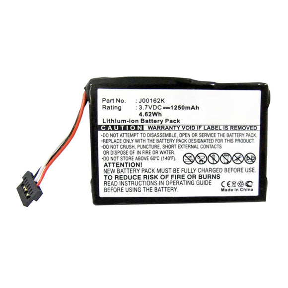 Batteries N Accessories BNA-WB-L16569 GPS Battery - Li-ion, 3.7V, 1250mAh, Ultra High Capacity - Replacement for Mitac Mio 138 Battery