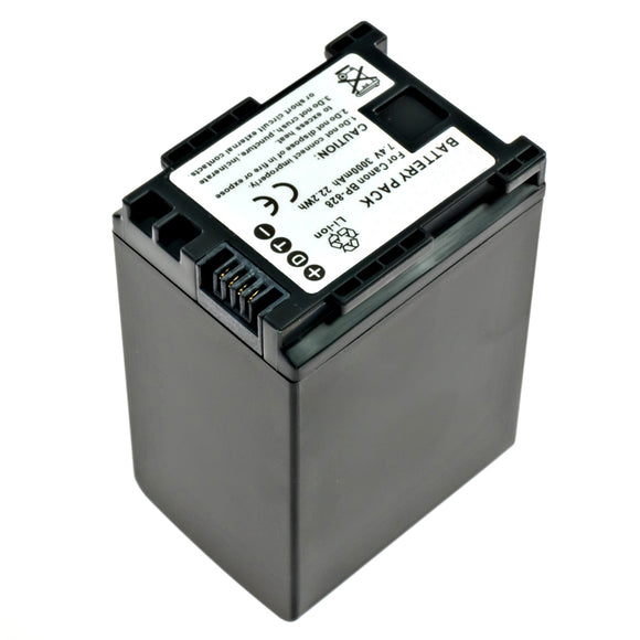 Batteries N Accessories BNA-WB-ACD788 Camcorder Battery - Li-Ion, 7.4V, 3000 mAh, Ultra High Capacity Battery - Replacement for Canon BP-828 Battery