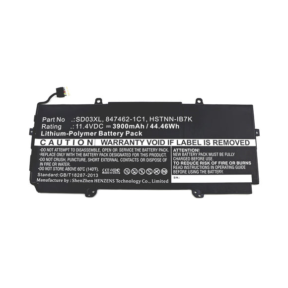 Batteries N Accessories BNA-WB-P11715 Laptop Battery - Li-Pol, 11.4V, 3900mAh, Ultra High Capacity - Replacement for HP SD03XL Battery