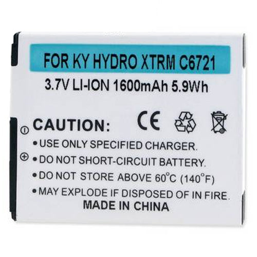 Batteries N Accessories BNA-WB-BLI-1337-1.6 Cell Phone Battery - Li-Ion, 3.7V, 1600 mAh, Ultra High Capacity Battery - Replacement for Kyocera SCP-52LBPS Battery