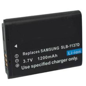Batteries N Accessories BNA-WB-SLB1137D Digital Camera Battery - li-ion, 3.7V, 1200 mAh, Ultra High Capacity Battery - Replacement for Samsung SLB-1137D Battery