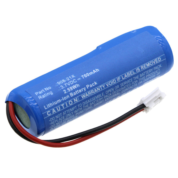 Batteries N Accessories BNA-WB-L18715 Alarm System Battery - Li-ion, 3.7V, 700mAh, Ultra High Capacity - Replacement for Daitem 908-21X Battery