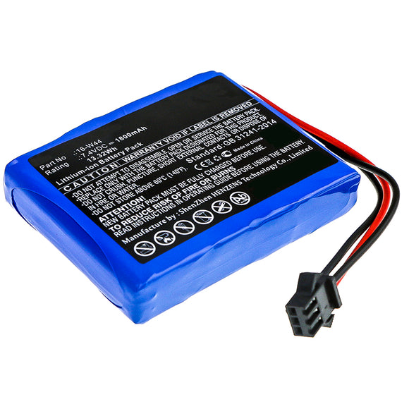 Batteries N Accessories BNA-WB-L11352 Equipment Battery - Li-ion, 7.4V, 1800mAh, Ultra High Capacity - Replacement for Fluke 16-W44 Battery