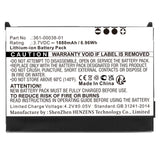 Batteries N Accessories BNA-WB-L4141 GPS Battery - Li-Ion, 3.7V, 1880 mAh, Ultra High Capacity Battery - Replacement for Garmin 010-11143-00 Battery