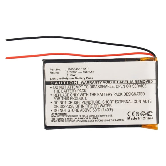 Batteries N Accessories BNA-WB-P13433 GPS Battery - Li-Pol, 3.7V, 850mAh, Ultra High Capacity - Replacement for RAC LP053450 1S1P Battery