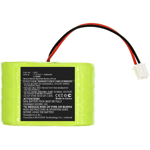 Batteries N Accessories BNA-WB-H15136 Medical Battery - Ni-MH, 12V, 230mAh, Ultra High Capacity - Replacement for Natus C631 Battery