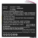 Batteries N Accessories BNA-WB-P17551 Tablet Battery - Li-Pol, 3.7V, 4200mAh, Ultra High Capacity - Replacement for Nextbook AE2560117P8H Battery