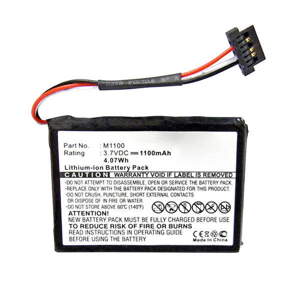 Batteries N Accessories BNA-WB-L15035 GPS Battery - Li-ion, 3.7V, 1100mAh, Ultra High Capacity - Replacement for Medion M1100 Battery