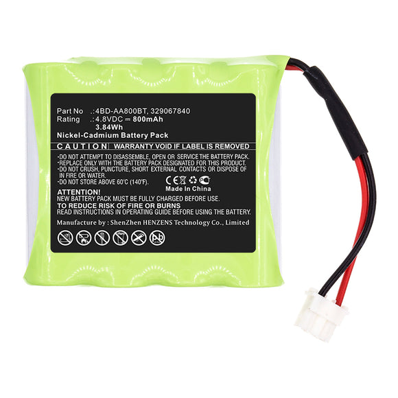 Batteries N Accessories BNA-WB-C13333 Emergency Lighting Battery - Ni-CD, 4.8V, 800mAh, Ultra High Capacity - Replacement for Schneider 329067840 Battery