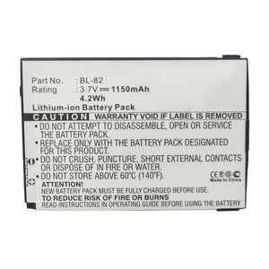 Batteries N Accessories BNA-WB-L14492 Cell Phone Battery - Li-ion, 3.7V, 1150mAh, Ultra High Capacity - Replacement for I-Mobile BL-82 Battery