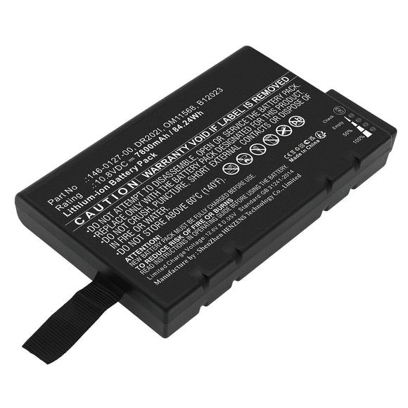 Batteries N Accessories BNA-WB-L18271 Medical Battery - Li-ion, 10.8V, 7800mAh, Ultra High Capacity - Replacement for Spacelabs 146-0127-00 Battery