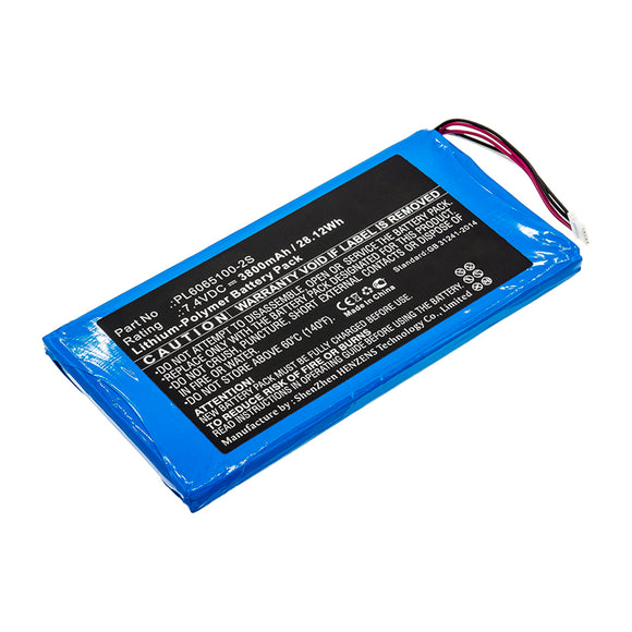 Batteries N Accessories BNA-WB-P14170 Diagnostic Scanner Battery - Li-Pol, 7.4V, 3800mAh, Ultra High Capacity - Replacement for XTOOL PL6065100-2S Battery