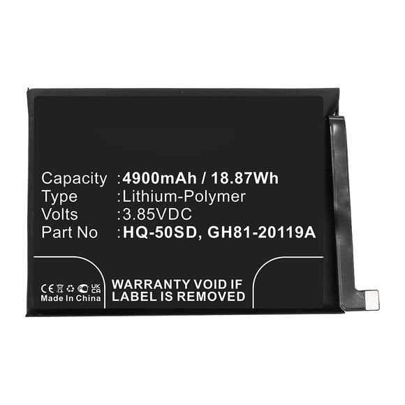 Batteries N Accessories BNA-WB-P16886 Cell Phone Battery - Li-Pol, 3.85V, 4900mAh, Ultra High Capacity - Replacement for Samsung GH81-20119A Battery