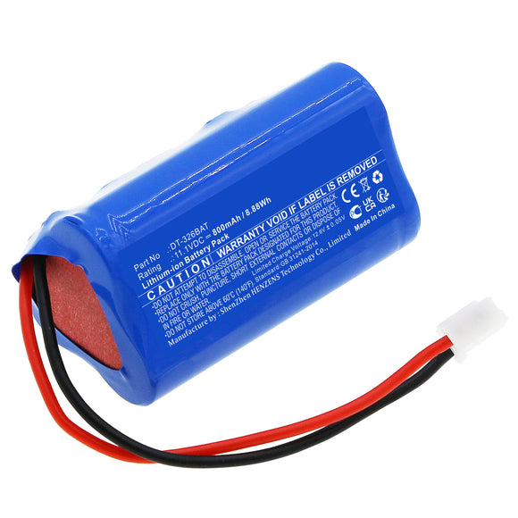 Batteries N Accessories BNA-WB-L18012 Vacuum Cleaner Battery - Li-ion, 11.1V, 800mAh, Ultra High Capacity - Replacement for Shimpo DT-326BAT Battery