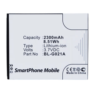 Batteries N Accessories BNA-WB-P11545 Cell Phone Battery - Li-Pol, 3.7V, 2300mAh, Ultra High Capacity - Replacement for GIONEE BL-G021A Battery