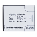 Batteries N Accessories BNA-WB-P11545 Cell Phone Battery - Li-Pol, 3.7V, 2300mAh, Ultra High Capacity - Replacement for GIONEE BL-G021A Battery