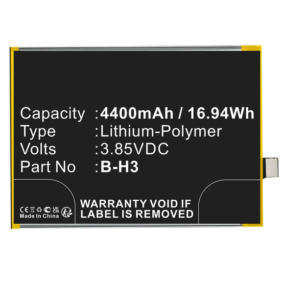 Batteries N Accessories BNA-WB-P17728 Cell Phone Battery - Li-Pol, 3.85V, 4400mAh, Ultra High Capacity - Replacement for VIVO B-H3 Battery