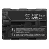 Batteries N Accessories BNA-WB-L18630 Thermal Camera Battery - Li-ion, 7.4V, 1600mAh, Ultra High Capacity - Replacement for Trotech 3110003810 Battery