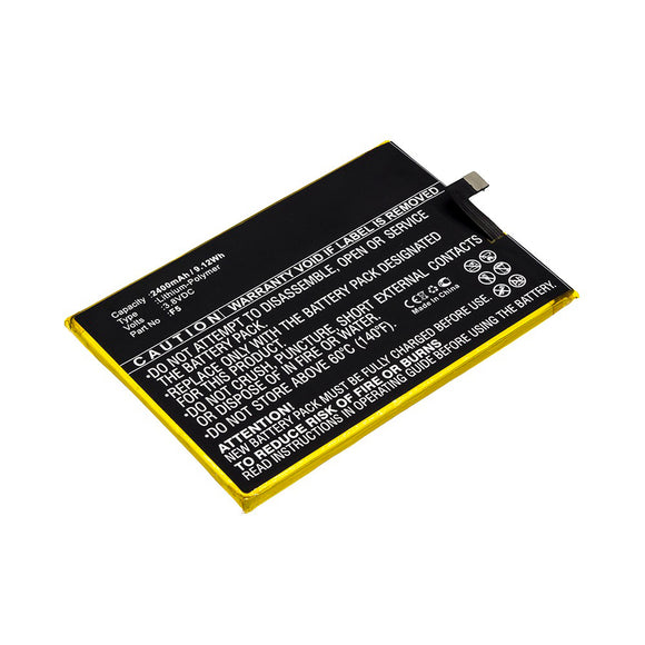Batteries N Accessories BNA-WB-P10134 Cell Phone Battery - Li-Pol, 3.8V, 2400mAh, Ultra High Capacity - Replacement for Doogee 0 Battery
