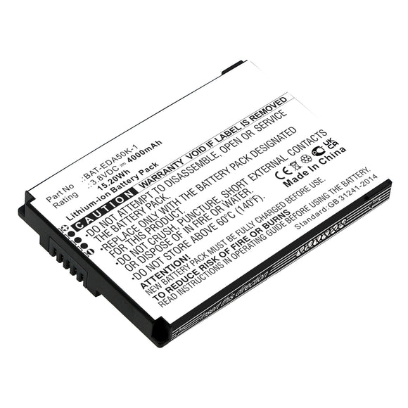 Batteries N Accessories BNA-WB-L17312 Barcode Scanner Battery - Li-ion, 3.8V, 4000mAh, Ultra High Capacity - Replacement for Honeywell BAT-EDA50K-1 Battery
