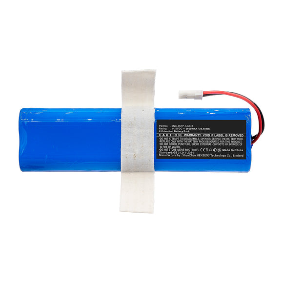 Batteries N Accessories BNA-WB-L16306 Vacuum Cleaner Battery - Li-ion, 14.8V, 2600mAh, Ultra High Capacity - Replacement for Ecovacs M26-4S1P-AGX-2 Battery