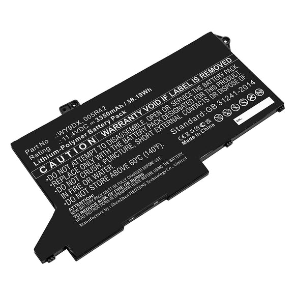 Batteries N Accessories BNA-WB-P17258 Laptop Battery - Li-Pol, 11.4V, 3350mAh, Ultra High Capacity - Replacement for Dell WY9DX Battery