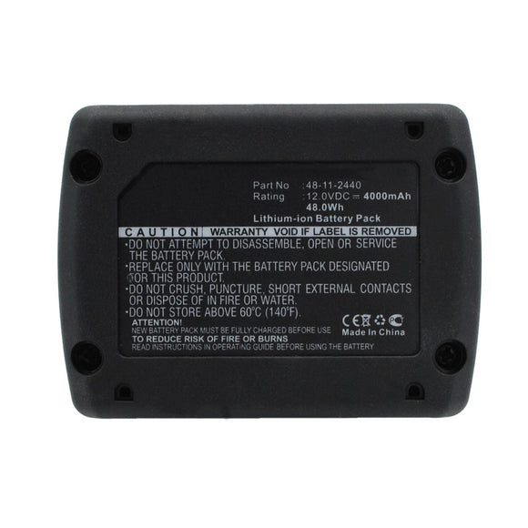 Batteries N Accessories BNA-WB-L6351 Power Tools Battery - Li-Ion, 12V, 4000 mAh, Ultra High Capacity Battery - Replacement for Milwaukee 48-11-2440 Battery