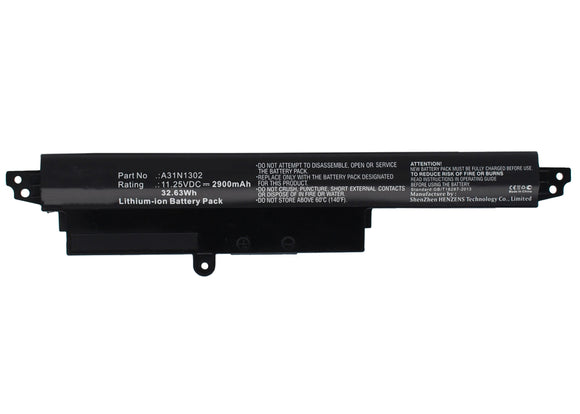 Batteries N Accessories BNA-WB-L4523 Laptops Battery - Li-Ion, 11.25V, 2900 mAh, Ultra High Capacity Battery - Replacement for Asus 0B110-00240100E Battery