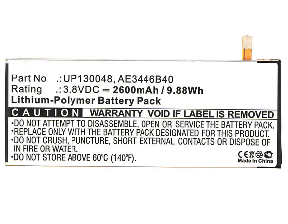 Batteries N Accessories BNA-WB-P3361 Cell Phone Battery - Li-Pol, 3.8V, 2600 mAh, Ultra High Capacity Battery - Replacement for InFocus AE3446B40 Battery