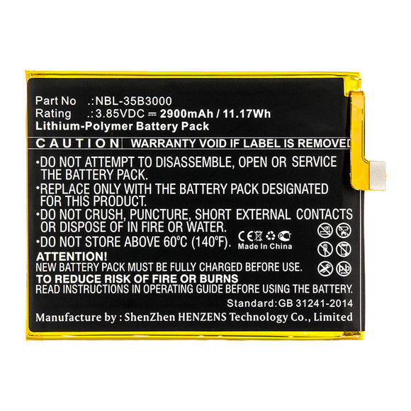 Batteries N Accessories BNA-WB-P13261 Cell Phone Battery - Li-Pol, 3.85V, 2900mAh, Ultra High Capacity - Replacement for TP-Link NBL-35B3000 Battery