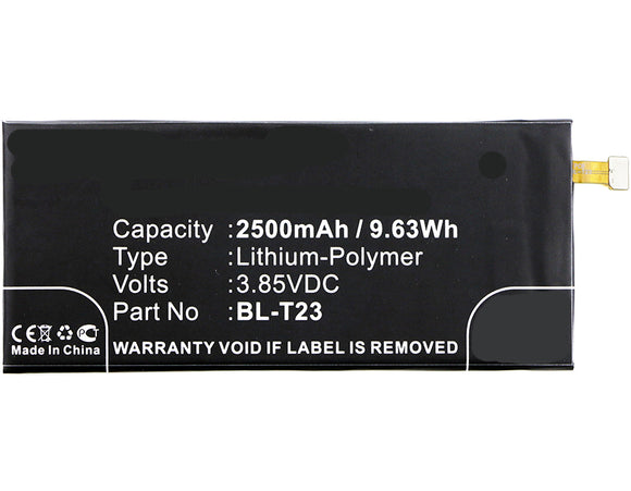 Batteries N Accessories BNA-WB-P8320 Cell Phone Battery - Li-Pol, 3.85V, 2500mAh, Ultra High Capacity Battery - Replacement for LG BL-T23, EAC63278801 Battery