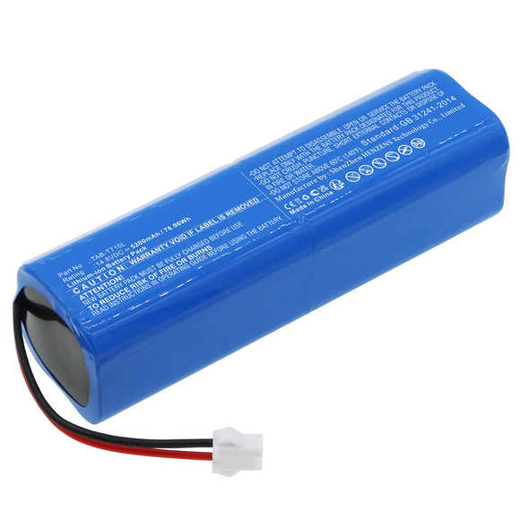 Batteries N Accessories BNA-WB-L17704 Vacuum Cleaner Battery - Li-ion, 14.8V, 5200mAh, Ultra High Capacity - Replacement for Haier TAB-T710L Battery