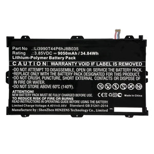 Batteries N Accessories BNA-WB-P8672 Tablets Battery - Li-Pol, 3.85V, 9050mAh, Ultra High Capacity Battery - Replacement for ZTE Li3990T44P6hJ8B035 Battery