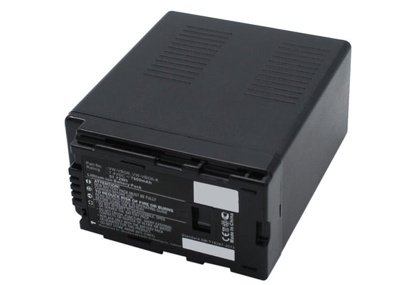 Batteries N Accessories BNA-WB-L9092 Digital Camera Battery - Li-ion, 7.4V, 7800mAh, Ultra High Capacity - Replacement for Panasonic VW-VBG6 Battery