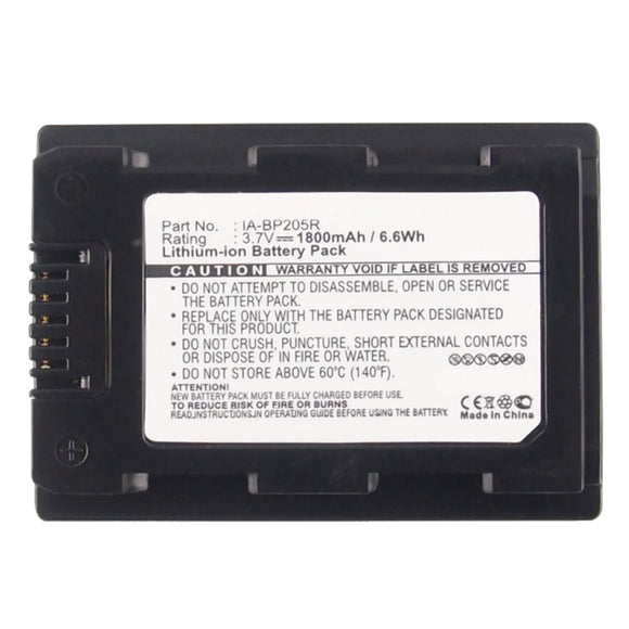 Batteries N Accessories BNA-WB-L9122 Digital Camera Battery - Li-ion, 3.7V, 1800mAh, Ultra High Capacity - Replacement for Samsung IA-BP210R Battery