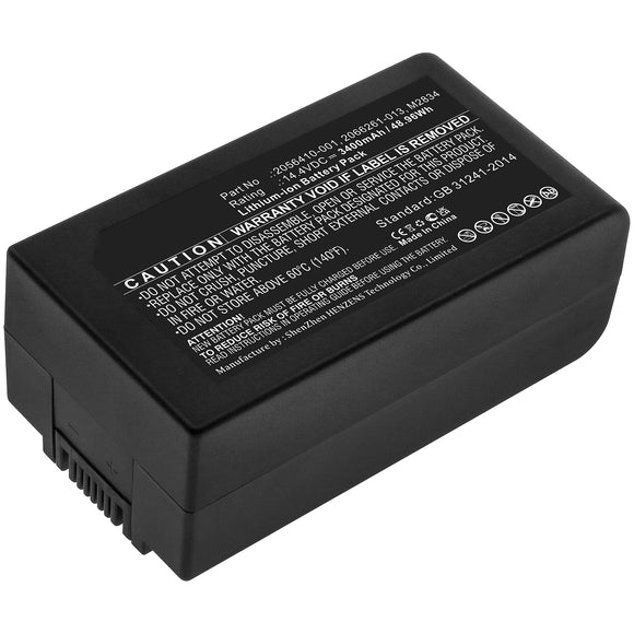 Batteries N Accessories BNA-WB-L17487 Medical Battery - Li-ion, 14.4V, 3400mAh, Ultra High Capacity - Replacement for GE 2056410-001 Battery