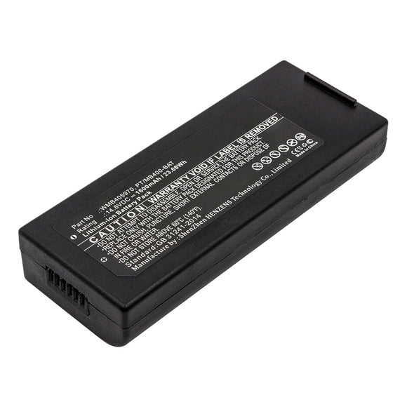 Batteries N Accessories BNA-WB-L13720 Printer Battery - Li-ion, 14.8V, 1600mAh, Ultra High Capacity - Replacement for SATO PT/MB400-BAT Battery