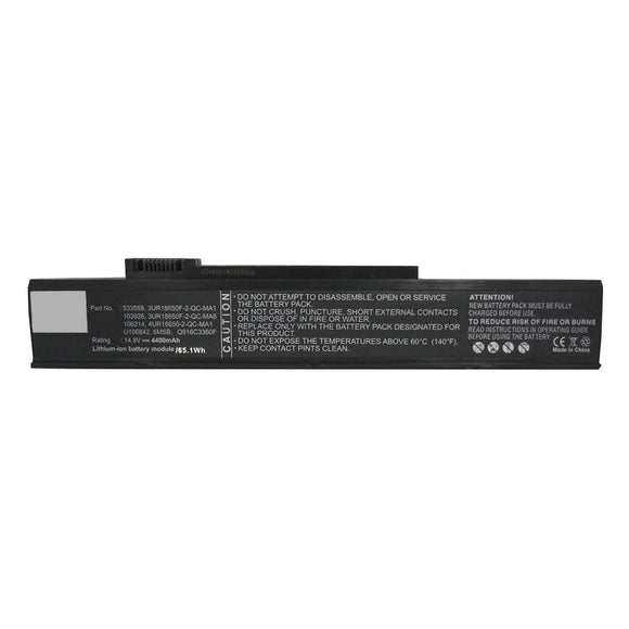 Batteries N Accessories BNA-WB-L16029 Laptop Battery - Li-ion, 14.8V, 4400mAh, Ultra High Capacity - Replacement for Gateway SQU-412 Battery