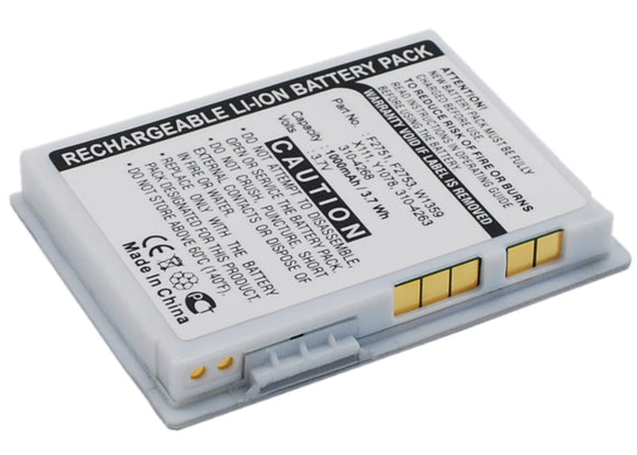 Batteries N Accessories BNA-WB-L6506 PDA Battery - Li-Ion, 3.7V, 1000 mAh, Ultra High Capacity Battery - Replacement for Dell X1111 Battery