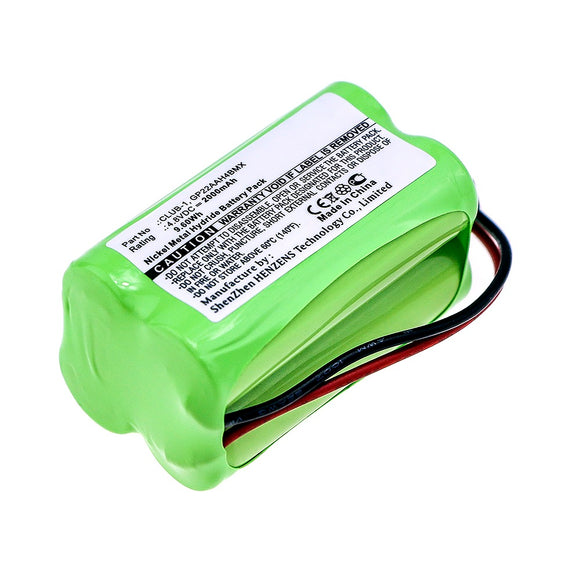 Batteries N Accessories BNA-WB-H10317 Flashlight Battery - Ni-MH, 4.8V, 2000mAh, Ultra High Capacity - Replacement for Clulite CLUB-1 Battery