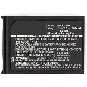 Batteries N Accessories BNA-WB-L8034 Barcode Scanner Battery - Li-ion, 7.4V, 1800mAh, Ultra High Capacity Battery - Replacement for Bluebird BAT-1300 Battery