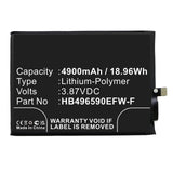 Batteries N Accessories BNA-WB-P17336 Cell Phone Battery - Li-Pol, 3.87V, 4900mAh, Ultra High Capacity - Replacement for Huawei HB496590EFW-F Battery