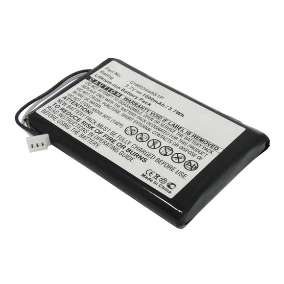 Batteries N Accessories BNA-WB-L11033 Remote Control Battery - Li-ion, 3.7V, 1000mAh, Ultra High Capacity - Replacement for ESPN CH603448S1P Battery