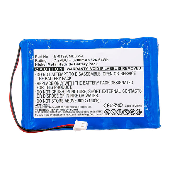 Batteries N Accessories BNA-WB-H15134 Medical Battery - Ni-MH, 7.2V, 3700mAh, Ultra High Capacity - Replacement for MIR E-0199 Battery