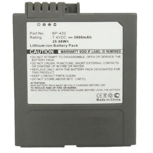 Batteries N Accessories BNA-WB-L8824 Digital Camera Battery - Li-ion, 7.4V, 3900mAh, Ultra High Capacity - Replacement for Canon BP-432 Battery