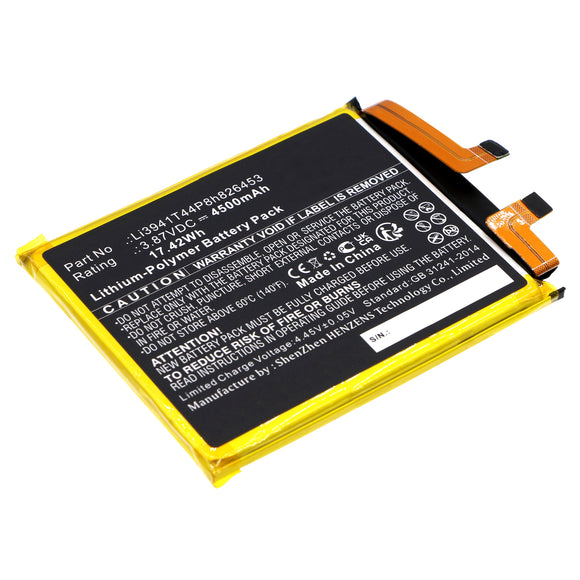 Batteries N Accessories BNA-WB-P19115 Cell Phone Battery - Li-Pol, 3.87V, 4500mAh, Ultra High Capacity - Replacement for ZTE Li3941T44P8h826453 Battery