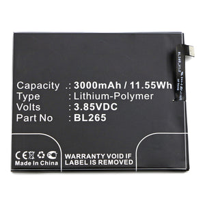 Batteries N Accessories BNA-WB-P14574 Cell Phone Battery - Li-Pol, 3.85V, 3000mAh, Ultra High Capacity - Replacement for Motorola BL265 Battery